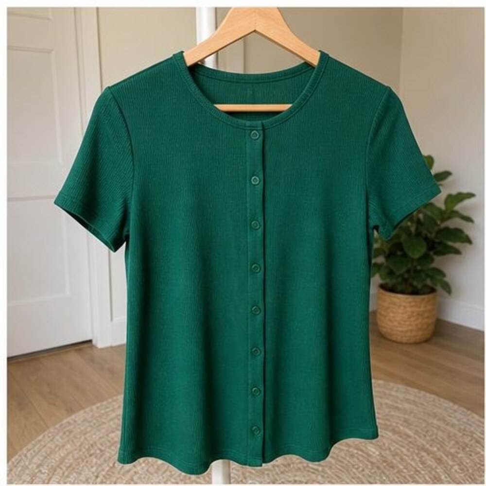 Emerald Peplum Top